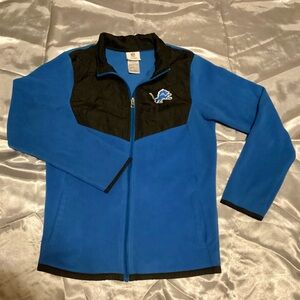 NFL Team Apparel Detroit Lions Fleece Jacket ~ XL 14/16